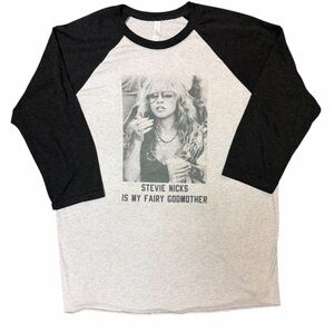 Stevie Nicks Fairy Godmother Baseball Tee Unisex XL Boho Gypsy Witchy